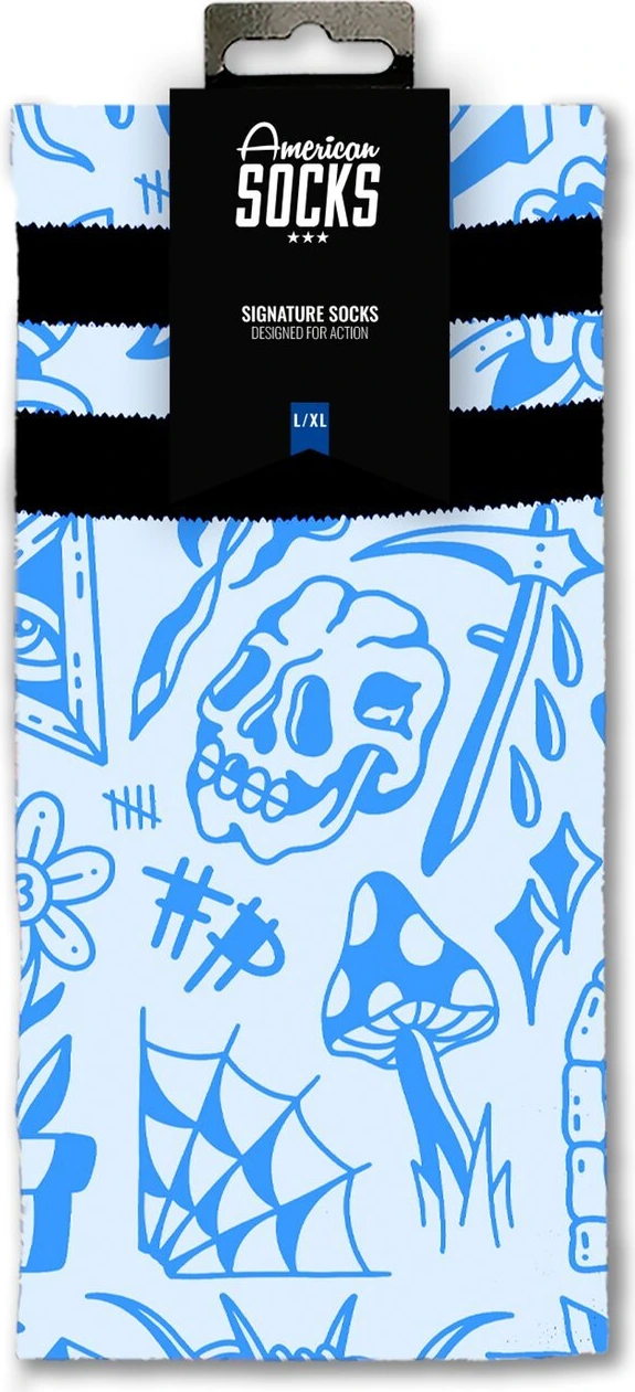 American Socks Freaked Signature socks, Blue, S/M