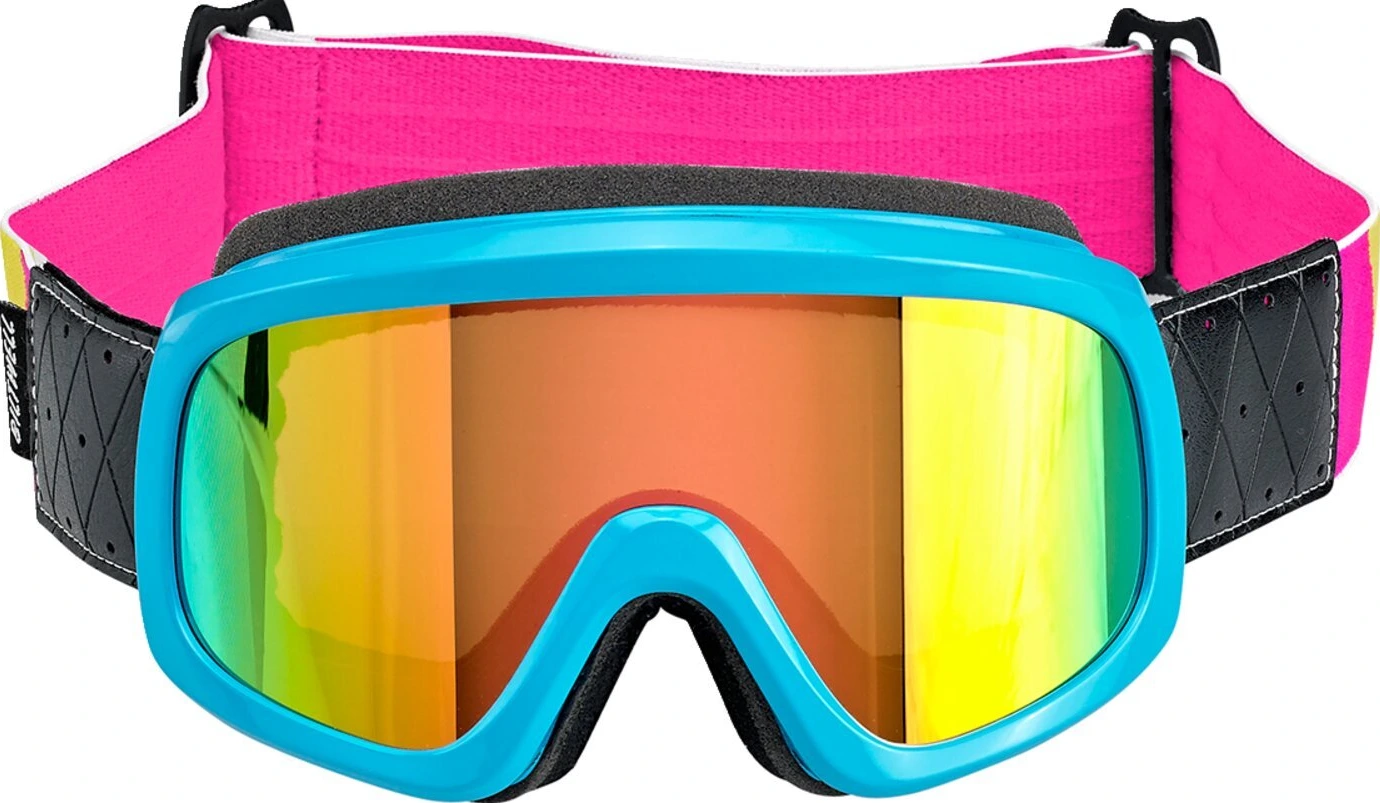 Biltwell Overland 2.0 Tri-Stripe goggle jet boat, Multi-color