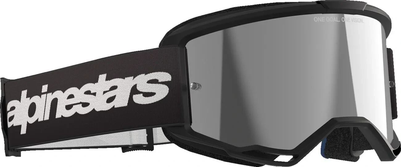 GOGGLE VISION 3 WORDMARK BLK MIRROR-SIL