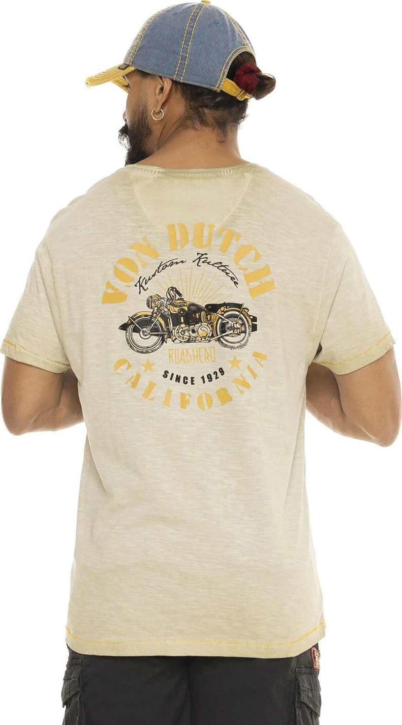 Von Dutch Hero t-shirt, Beige, L