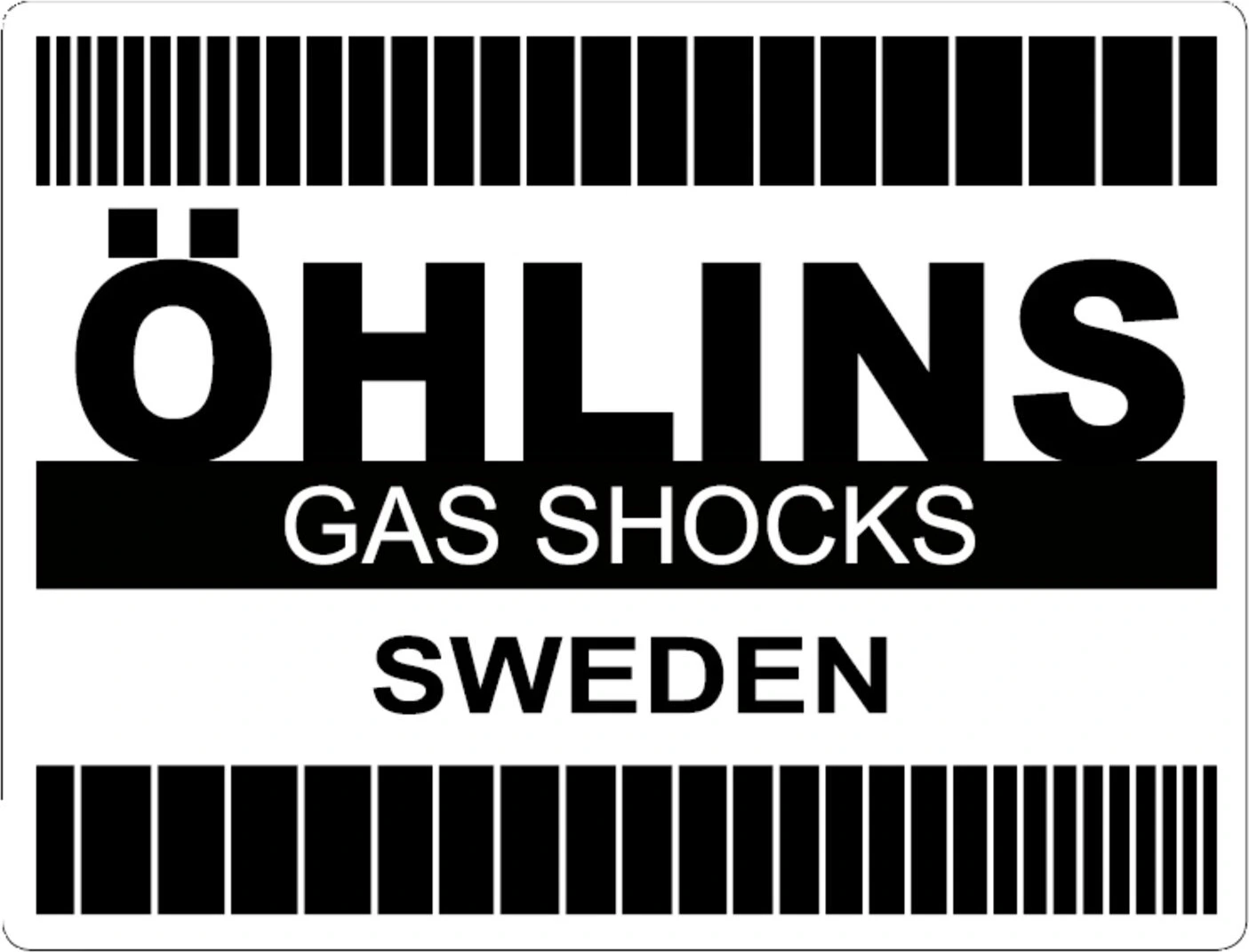Öhlins Retro sticker