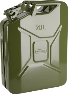 Pressol, metal jerrycan. Olive green, 20 liter