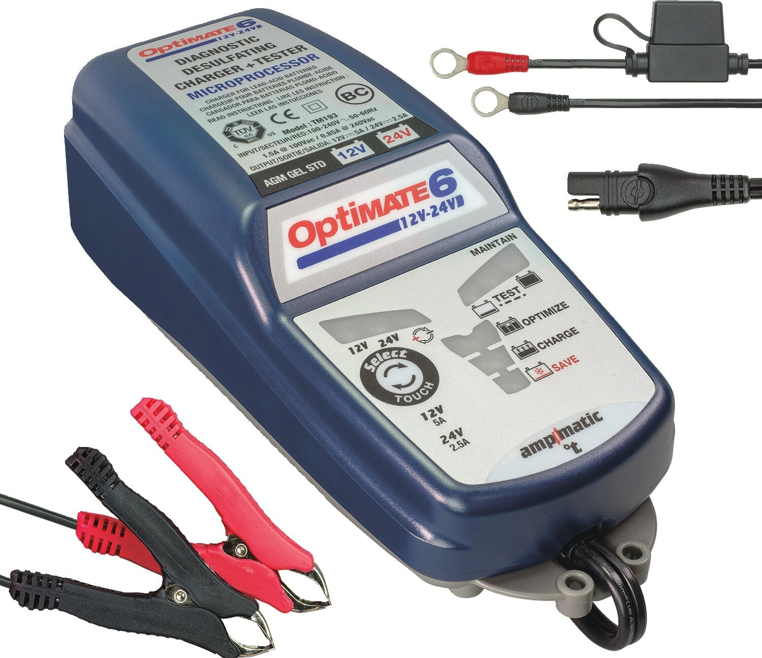 Tecmate OptiMATE 6, Select battery charger