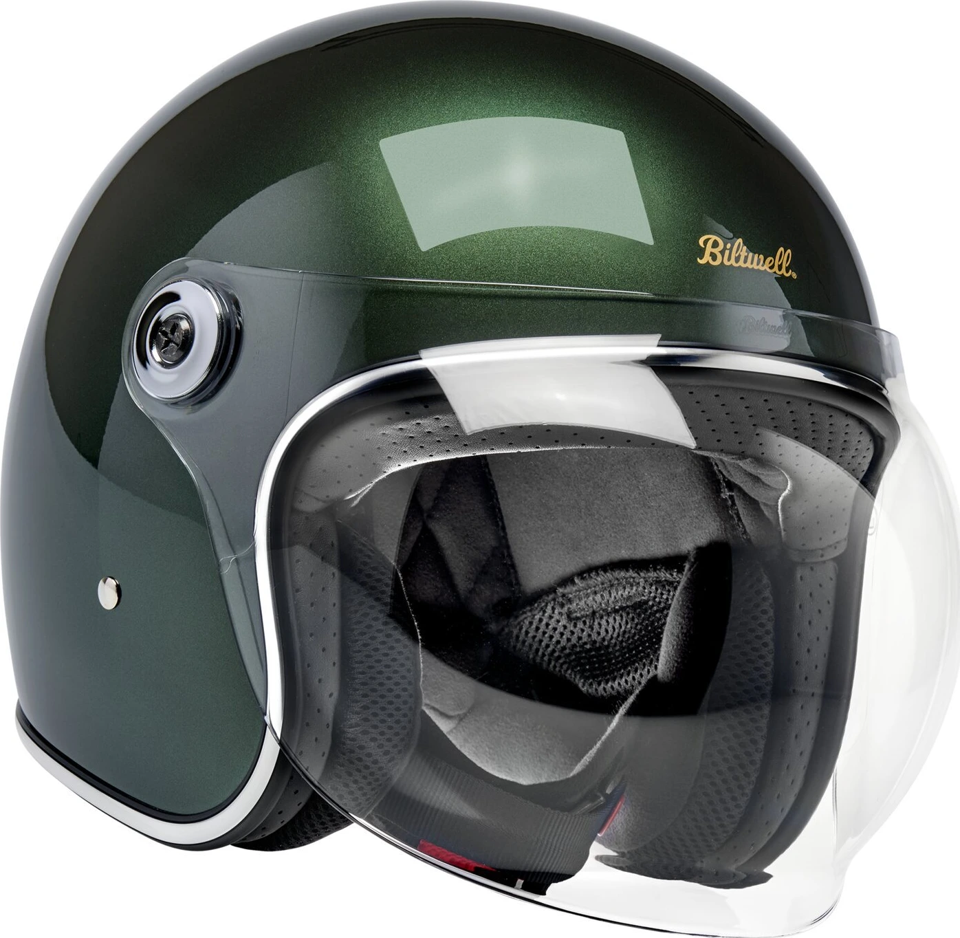 Biltwell Tahoe helmet, sierra Green, Green, L, Metallic