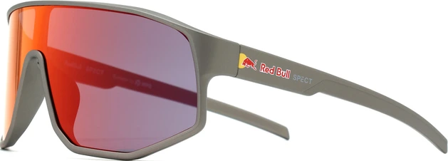 Spect Red Bull Dash Sunglasses Matt Metal Grey w Blue/Red/Purple Mirror lens