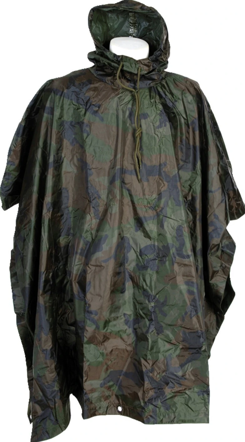 Fostex poncho woodland camo, Brown
