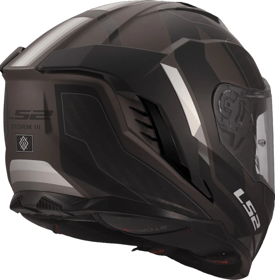 LS2 FF818 STORM III SPORTY Helmet - Grey Purple, 2XL