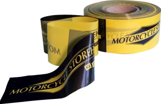 Motorcycle storehouse, barrier tape