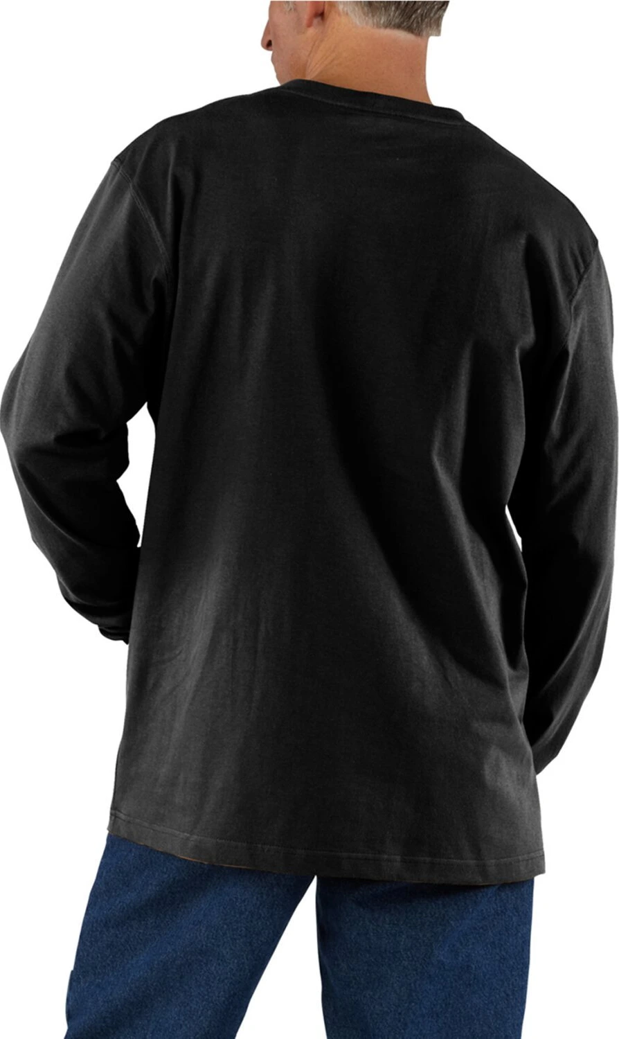 Carhartt Sleeve logo long sleeve port, Black, L