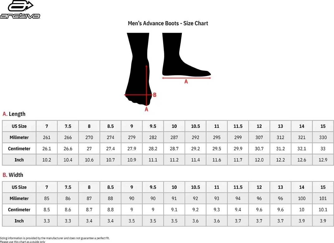 BOOTS ARCVA ADVANCE BK 9