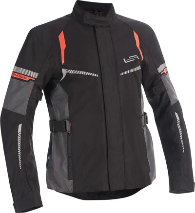 Lindstrands textile jacket Backafall Black/grey, 46