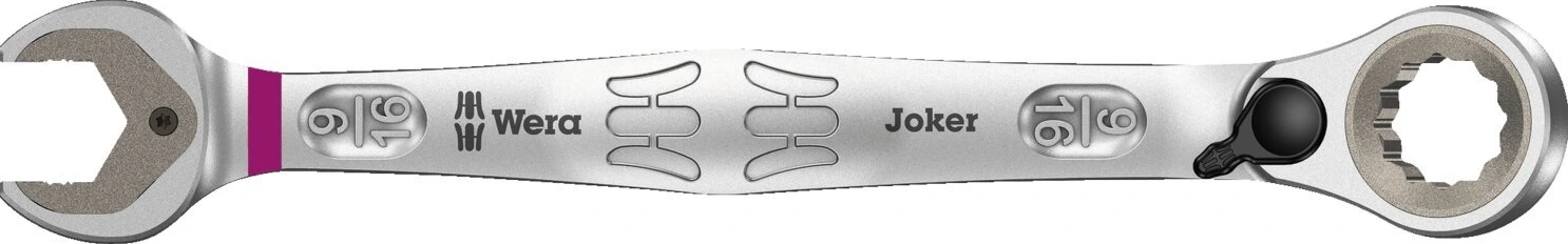 Wera ratcheting wrench Joker switch - US sizes 9/16", Red, 188 mm