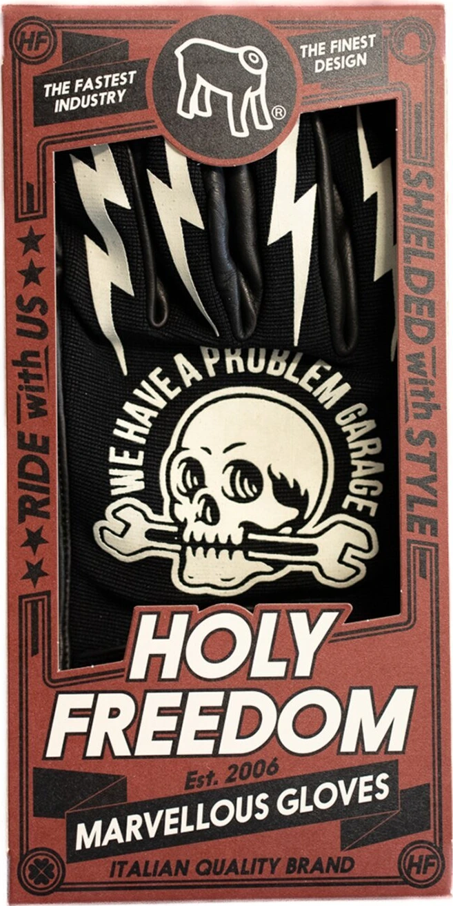 Holy Freedom Tools gloves, Black, white, L