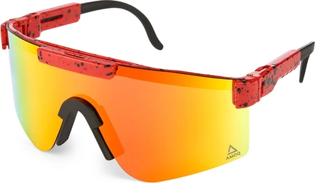 AMOQ Comet Sunglasses Red Splash - Red Mirror