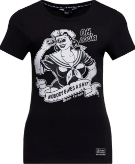 Queen Kerosin Nobody Gives A Shit t-shirt