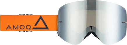 AMOQ MX Goggles Vision Magnetic Orange-Black - Silver Mirror