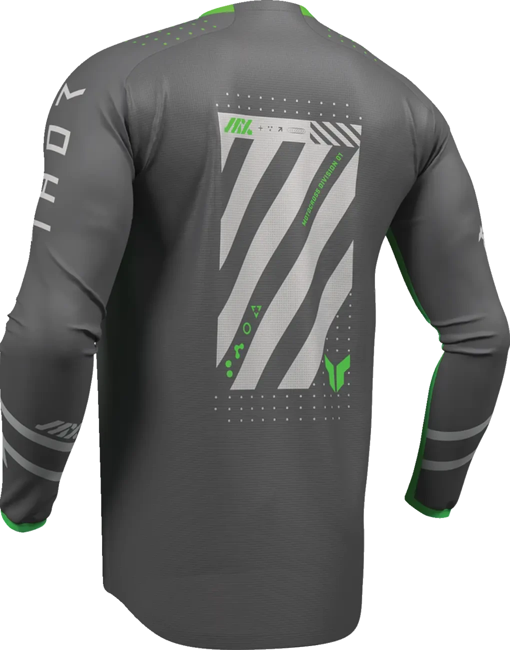 JERSEY LAUNCHMODE FUTURA CHAR/GRN S