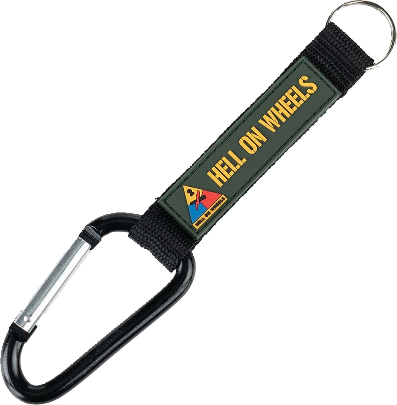 Army Surplus Hell On Wheels carabiner hook, Silver