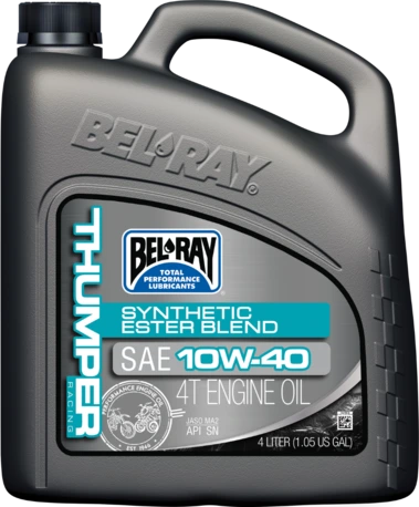 Bel-Ray Thumper Racing sintetinis esterių mišinys 4T 10W-40 4L