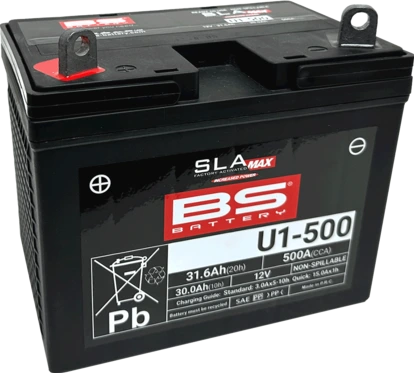 BS Battery U1-500 (FA) SLA MAX - Sealed & Activated