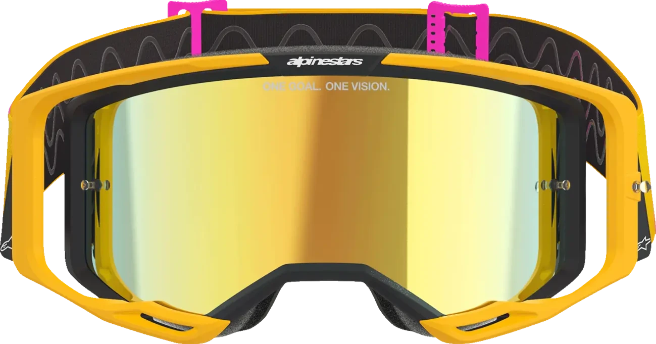 GOGGLE VISION 8 CORP ORG/YLW/PINK MIRROR-GOLD