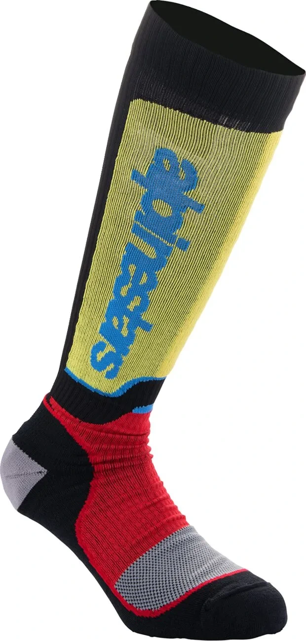 SOCK YTH MX+ BLK/RED/BL