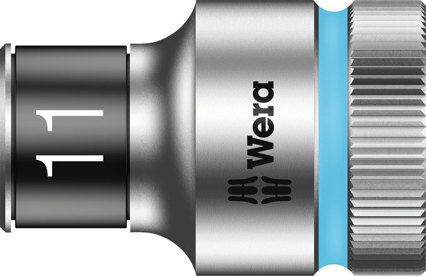 Wera Zyklop 1/2" socket with holding function - Metric 11.0, 11 mm, Chrome