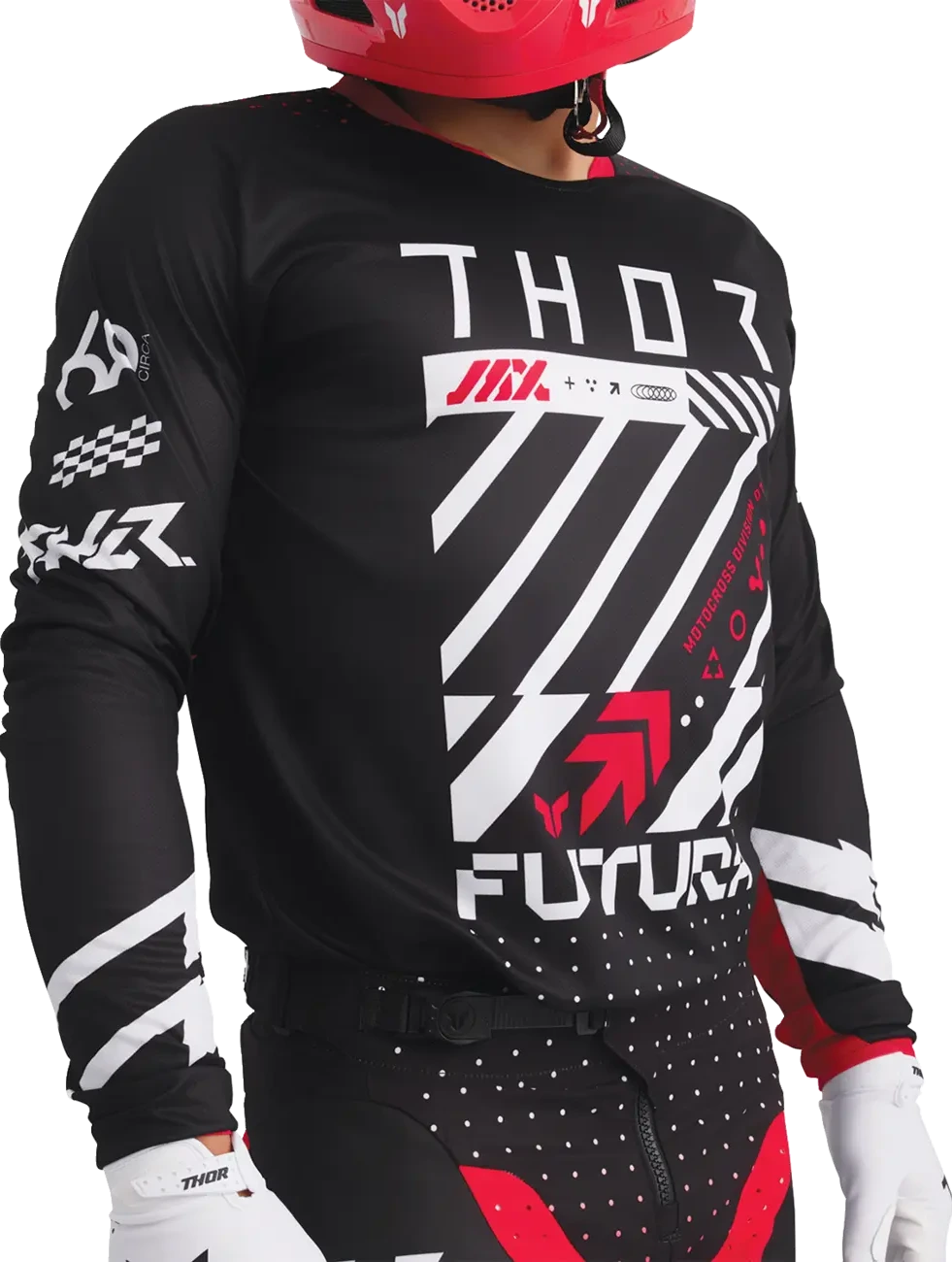 JERSEY LAUNCHMODE FUTURA BK/RD 2X