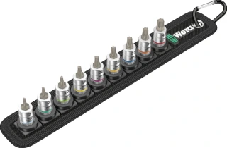Wera socket belt with 1/4" drive Torx® socket bits