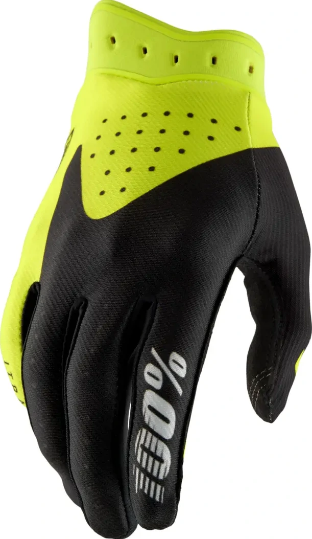 GLOVES ITRACK BLACK/FLO YELLOW - S