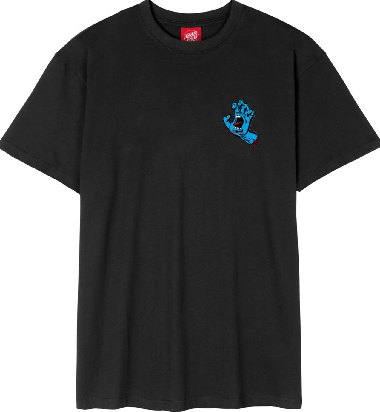Santa Cruz Screaming Hand Chest t-shirt, Black, S