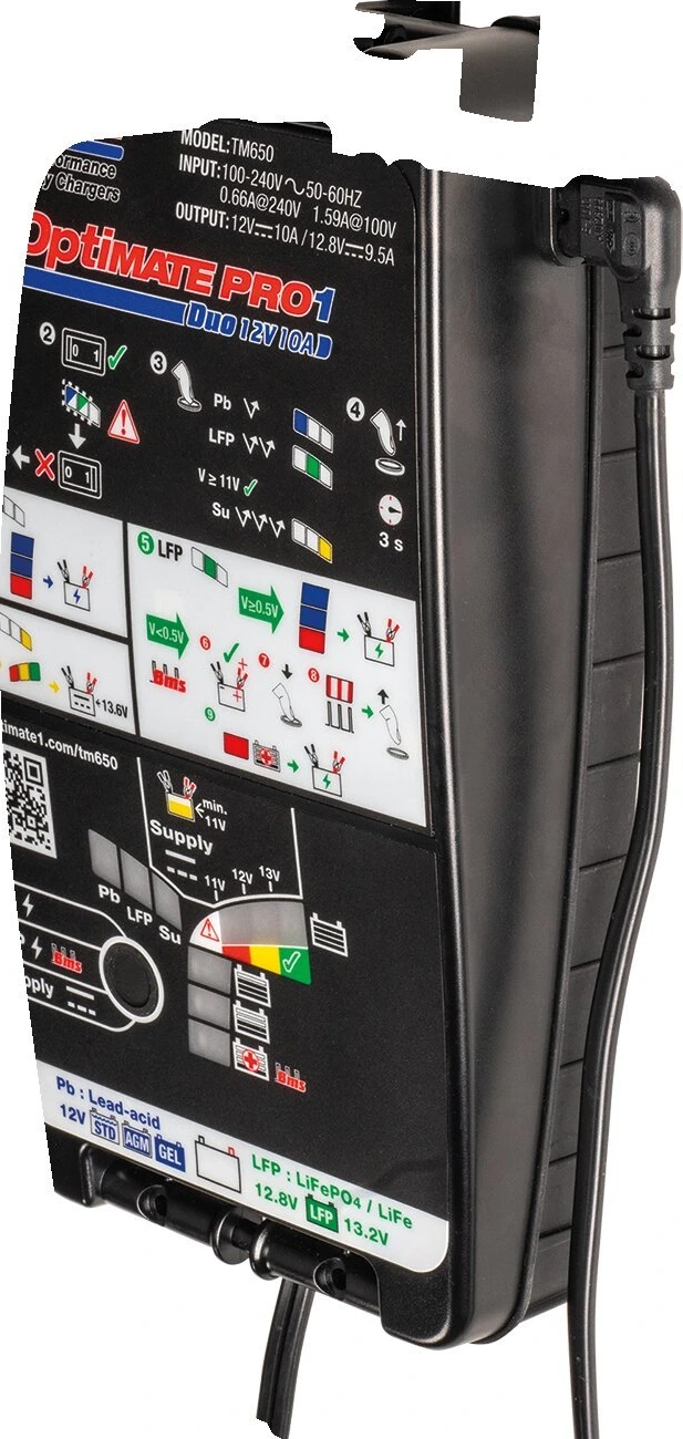 Tecmate OptiMATE, Pro 1 DUO 12B 10A battery charger