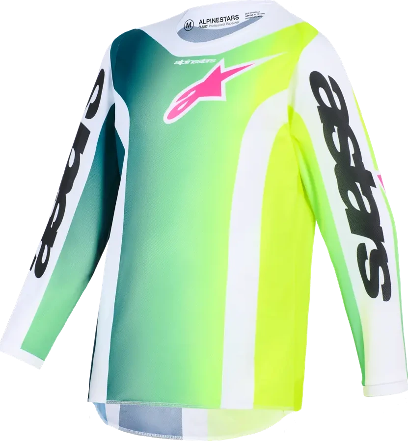 JERSEY YTH FLUID PORTL GRN/WH/BLK S