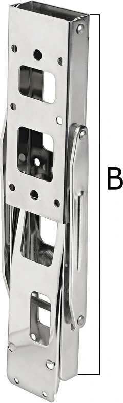 Folding arm for tables/seats