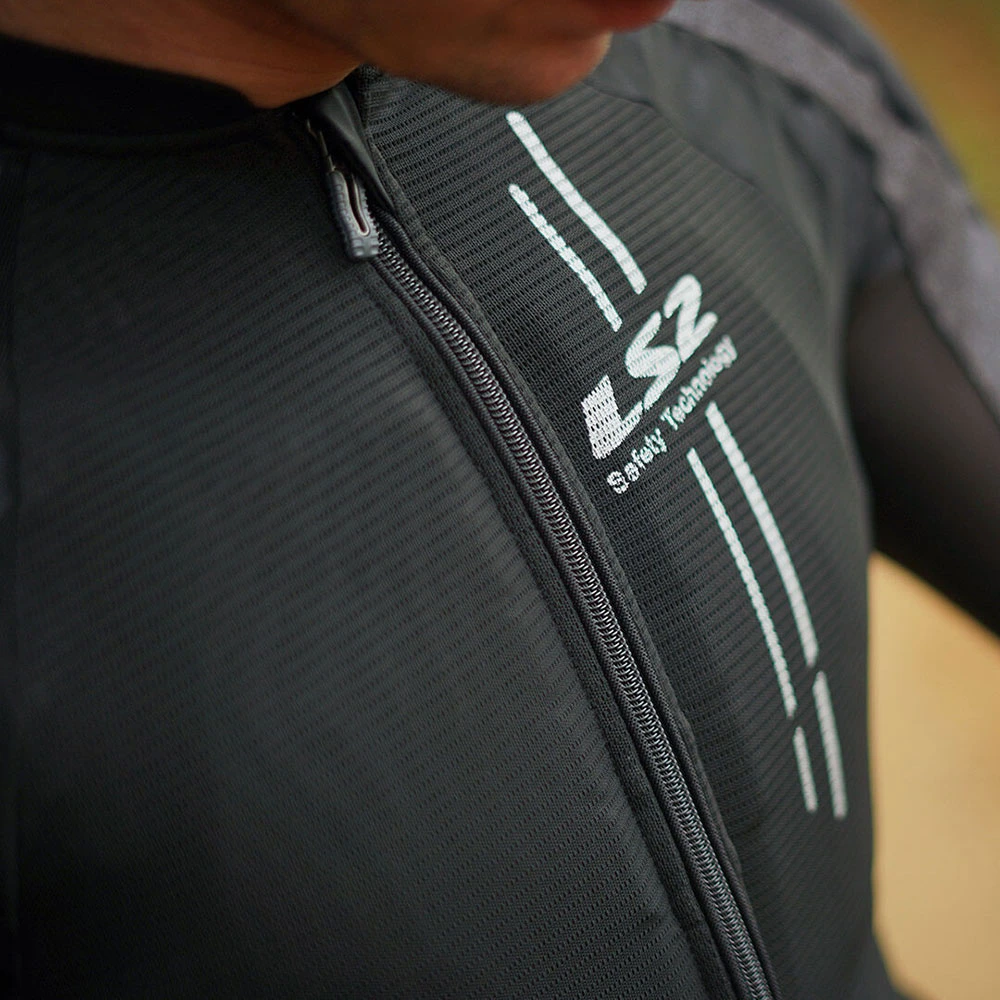 LS2 X-Armor Man Jacket - XS-S, Black Silver