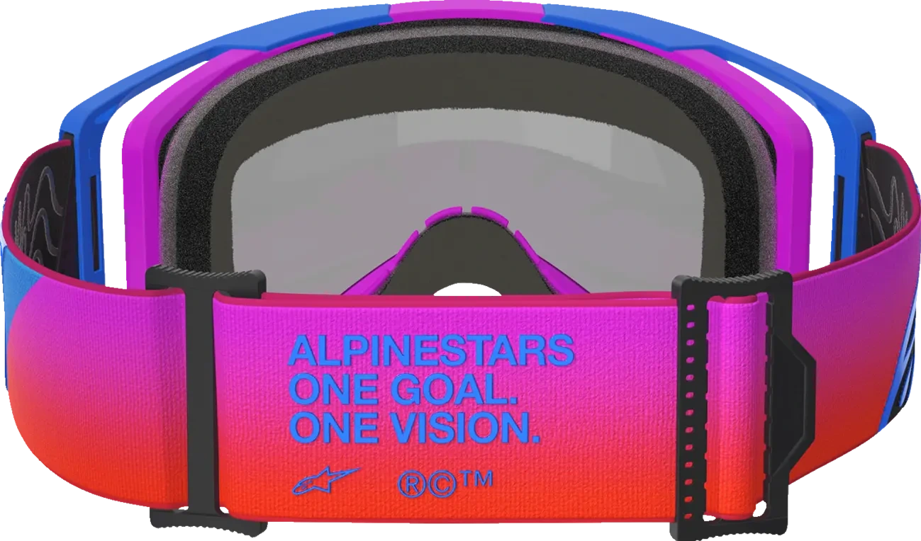 GOGGLE VISION 8 CORP BLUE/PURP/ORG MIRROR-RED