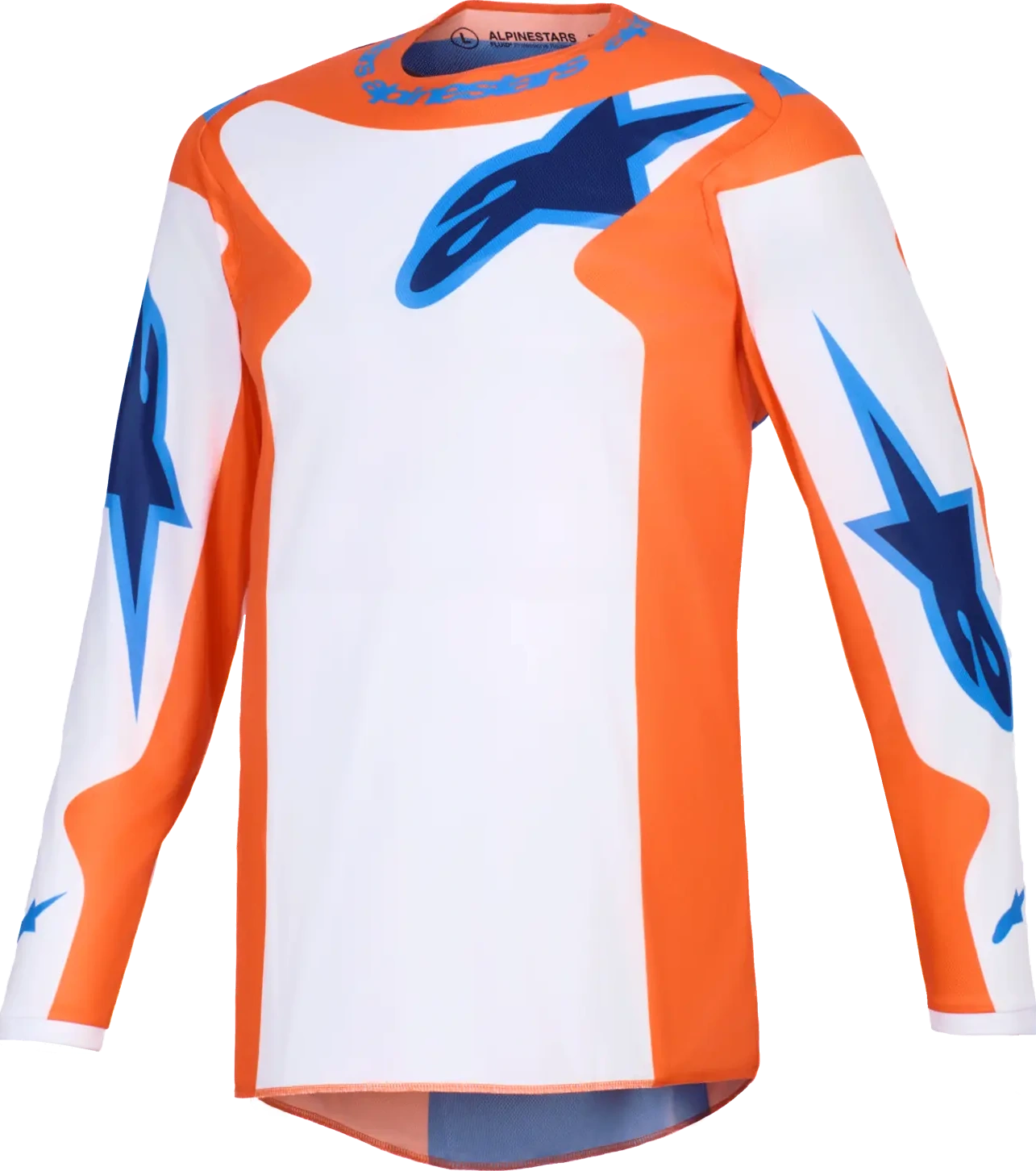 JERSEY FLUID GRID ORAN/BLUE M