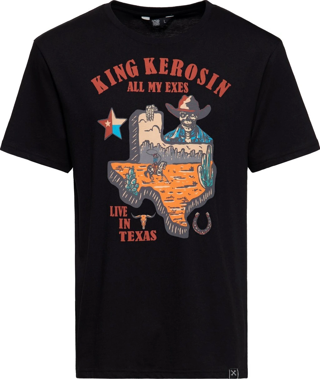 King Kerosin All my exes t-shirt, Black, 2XL