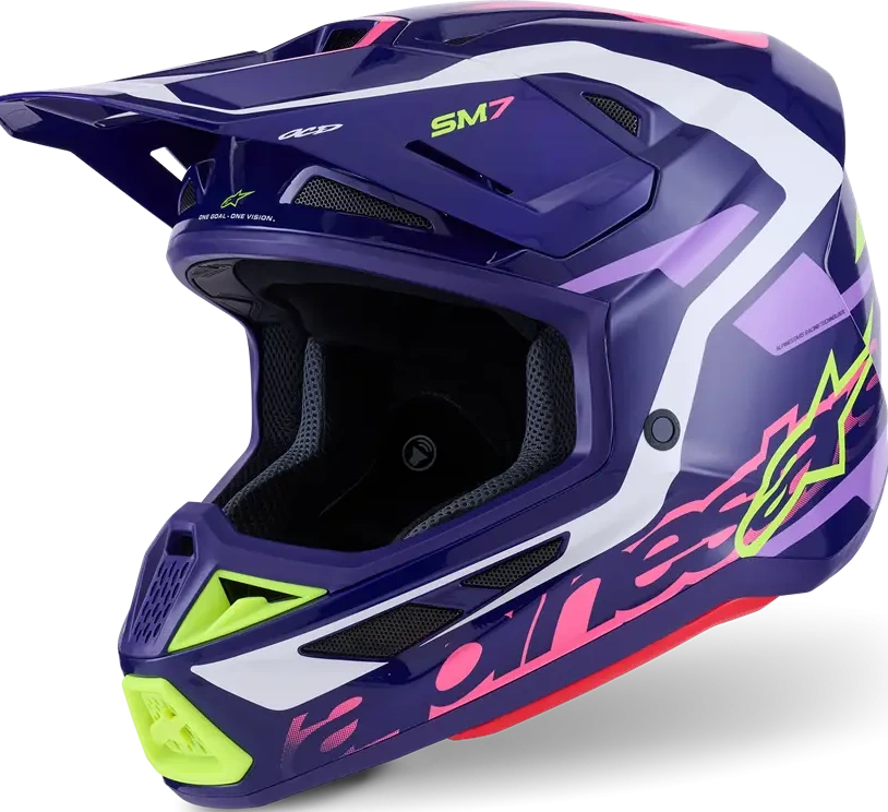 HELMET SM7 DEED PURPLE/PINK XS