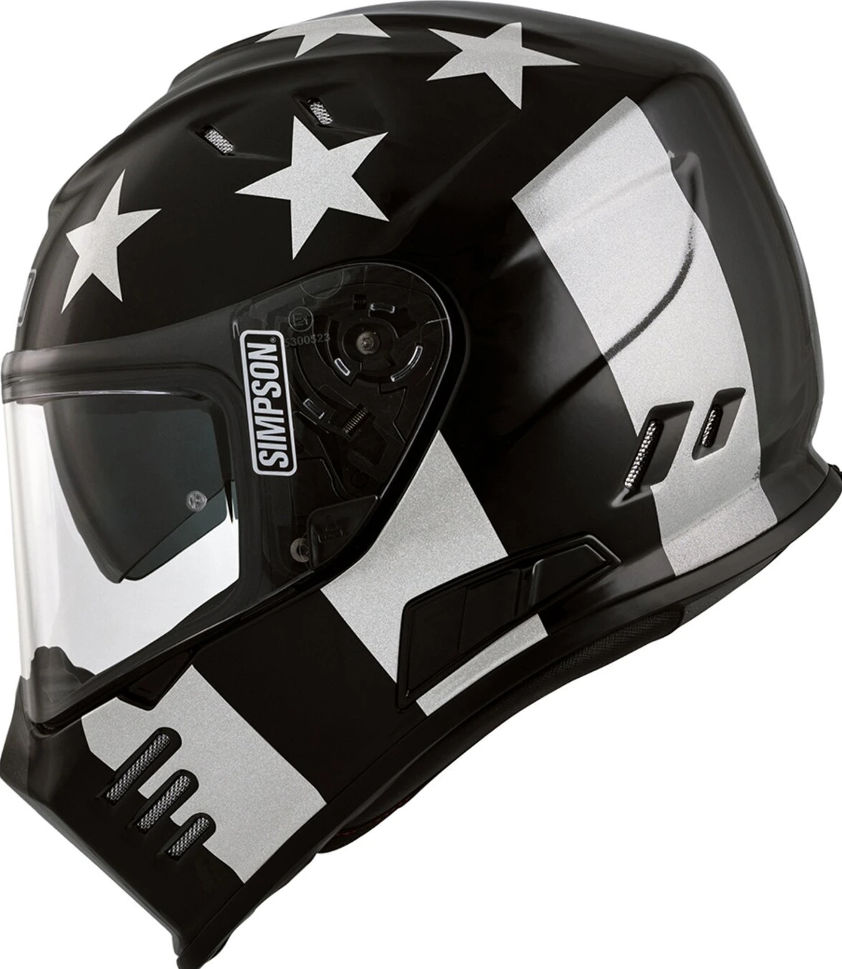 Simpson Venom helmet, stingrae Black, XS, Gloss