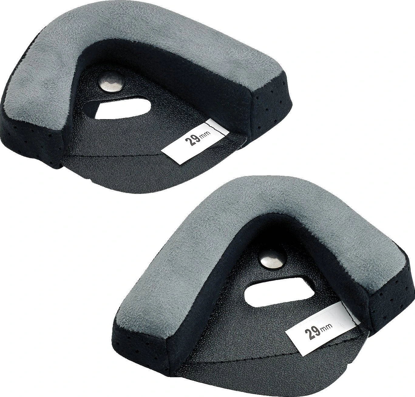 Biltwell Bonanza cheek pad set - 16mm, Gray, 25 mm