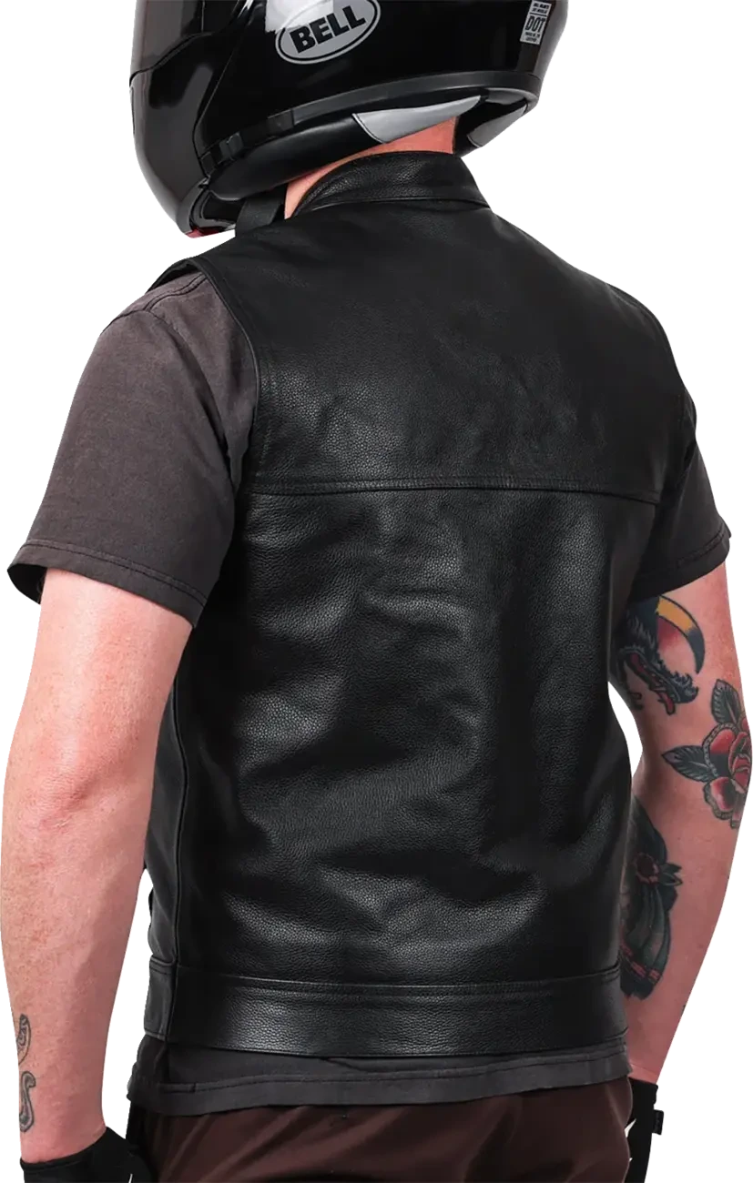 VEST MULHOLLAND LEATHER LARGE