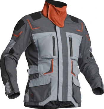 Lindstrands Textile Jacket Myrvik Light Grey/Black/Orange 48
