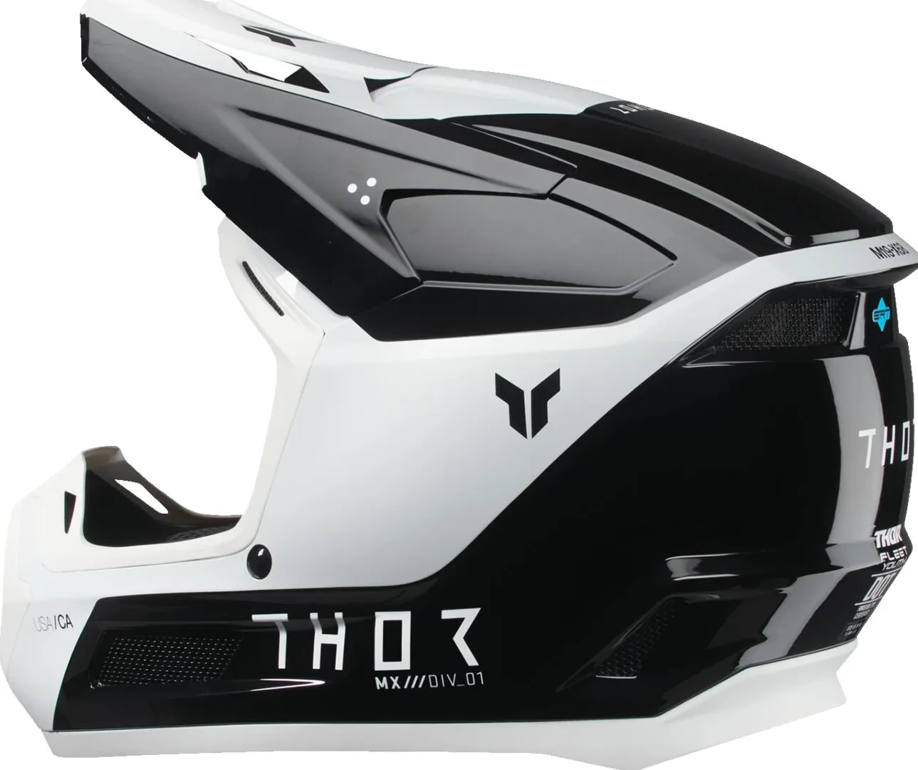HELMET FLEET YTH STORM BK/WH M