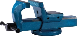 Kukko, parallel bench vise. Blue. 150mm jaw spread