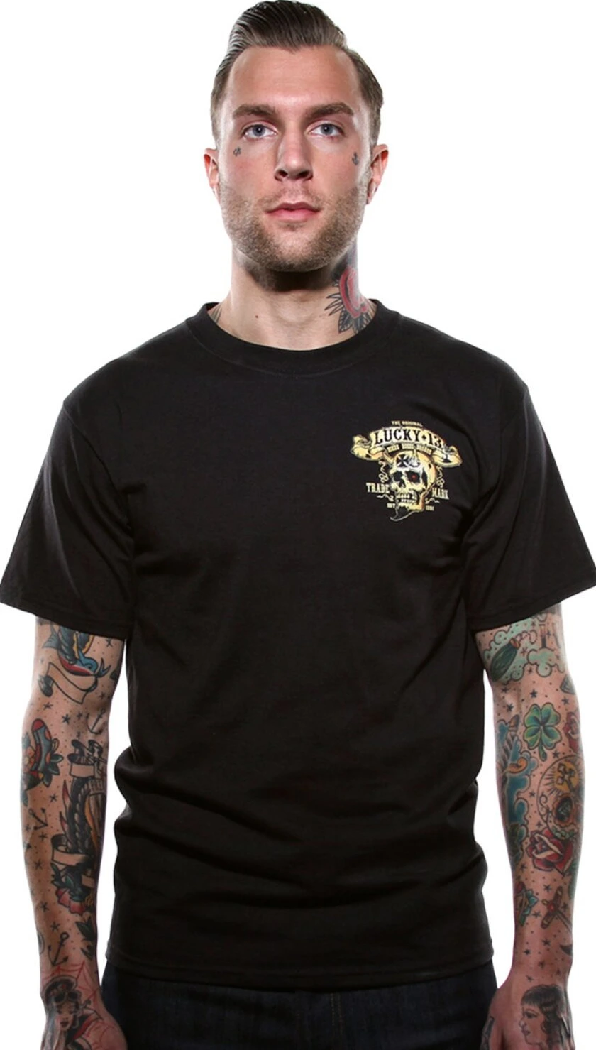 Lucky 13 Booze, Bikes & Broads t-shirt black