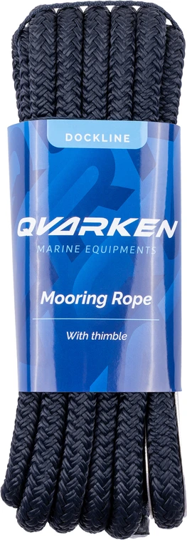 Qvarken Mooring Rope Dockline with thimble 14mm 6m navy