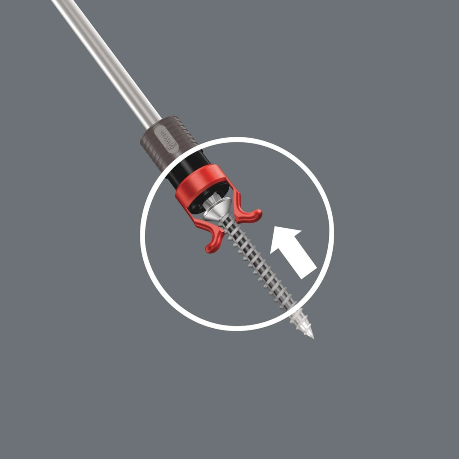Wera Screw-Gripper tvirtinimas prie atsuktuvų ašmenų