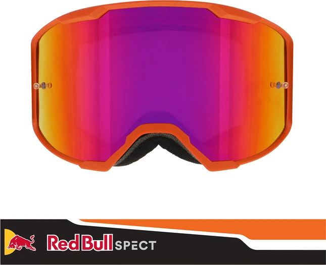 Spect Red Bull Strive MX Goggles Single lens Black/Orange purple
