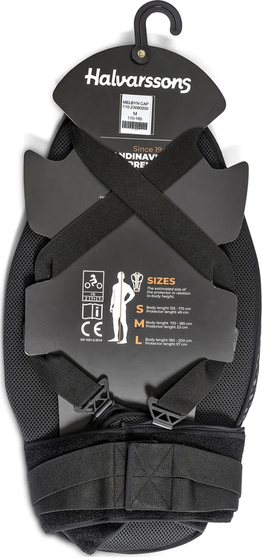 Halvarssons Back protector Melbyn Cap Black S